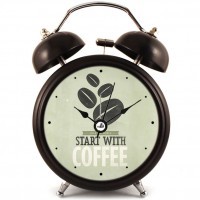 Оригинальный Будильник Coffee Черный