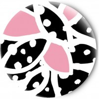Одностороннее зеркальце Pink and black