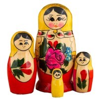 Матрешка Семёновская 4 куклы
