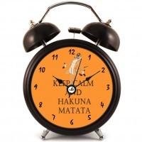 Оригинальный Будильник HAKUNA MATATA Черный