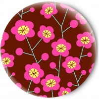 Одностороннее зеркальце Pink flowers