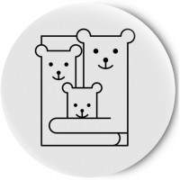Одностороннее зеркальце Bears family