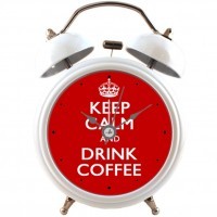 Оригинальный Будильник KEEP CALM Белый