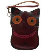 Оригинальный кошелек-ключница Кошка красная