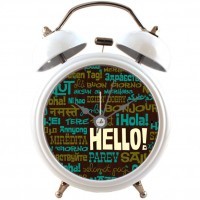 Оригинальный Будильник HELLO Белый