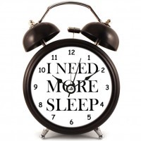 Оригинальный Будильник I need more sleep Черный