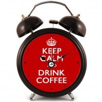 Оригинальный Будильник KEEP CALM Черный