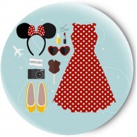 Одностороннее зеркальце Minnie look