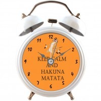 Оригинальный Будильник HAKUNA MATATA Белый