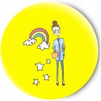 Одностороннее зеркальце Yellow dreams